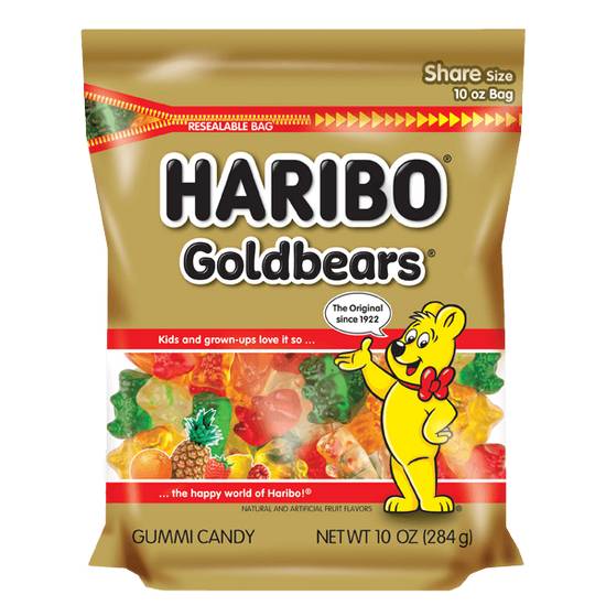 Order Haribo Goldbears 10oz food online from Caseys Carry Out Pizza store, Cedar Rapids on bringmethat.com