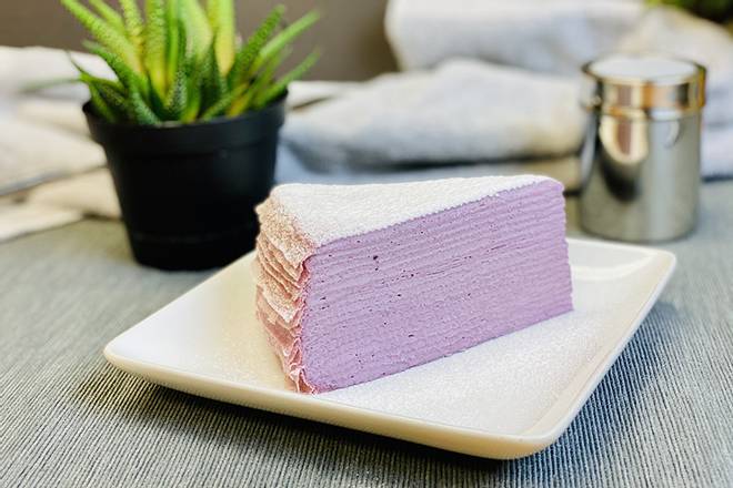 Order Purple Sweet Potato Crepe Cake 紫薯千层蛋糕 food online from Kazan Ramen & Gyoza store, New York on bringmethat.com