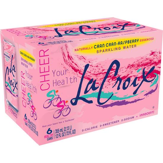 Order LaCroix Sparkling Water, Cran Raspberry, 6 CT 12 OZ food online from Cvs store, DOVER on bringmethat.com