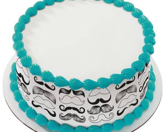 Order 8" Mustache Cake  food online from Lb Cake Stop store, Baldwin Park on bringmethat.com