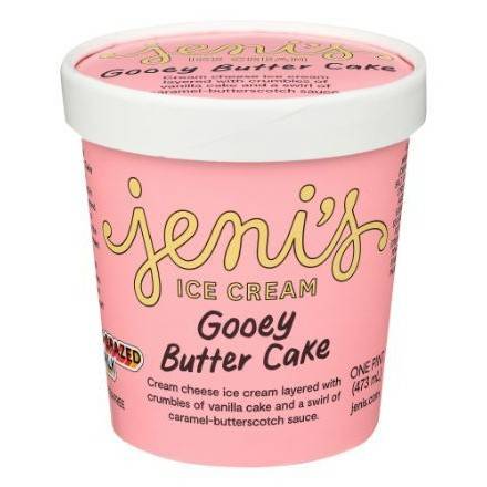 Order Jeni's Gooey Butter Cake Ice Cream (1 Pint) food online from The Hangover Shop by Vita Coco store, Miami on bringmethat.com