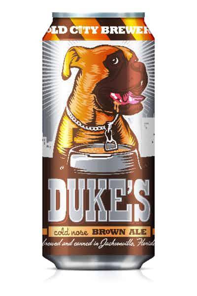 Order Duke's Brown Ale - 12oz Can (5.0% ABV) food online from The Local - Jacksonville store, Jacksonville on bringmethat.com