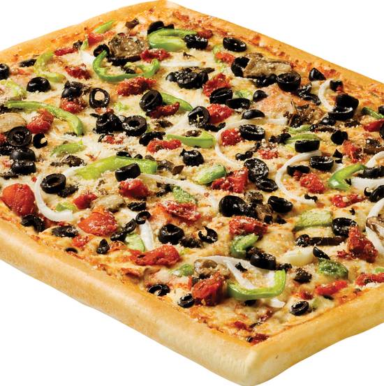 Order Garden of Eatin' Pizza Large food online from Rocky Rococo store, Oshkosh on bringmethat.com