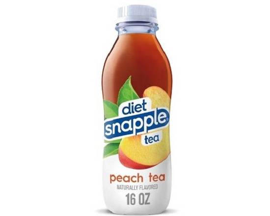Order Snapple Diet Peach 16 oz bottle  food online from Glenrose Liquor & Mini Mart store, Glendale on bringmethat.com