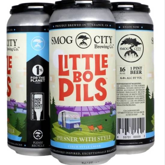 Order Smog City 'Little Bo Pils' food online from Santa Monica Liquor store, Santa Monica on bringmethat.com