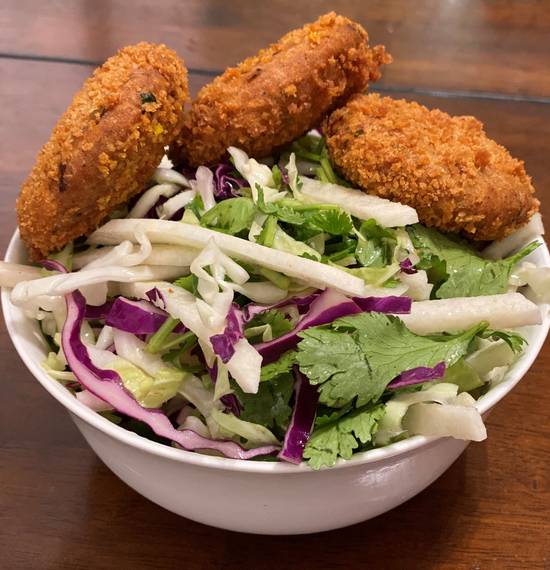 Order Tuna Fish Tikka (Cake) Salad food online from India's Flavor store, Glendale on bringmethat.com
