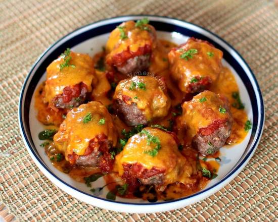 Order Meatballs Parmigiana food online from Mr. Pizza store, Melbourne on bringmethat.com