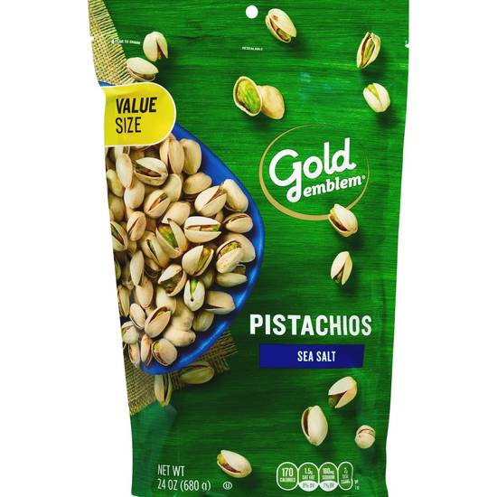 Order Gold Emblem Sea Salt Pistachios, Value Size Bag, 24 OZ food online from Cvs store, DOVER on bringmethat.com