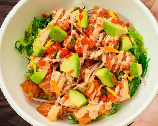 Order Salmon Poke Bowl food online from Kappa Bowls & Rolls store, Miami on bringmethat.com
