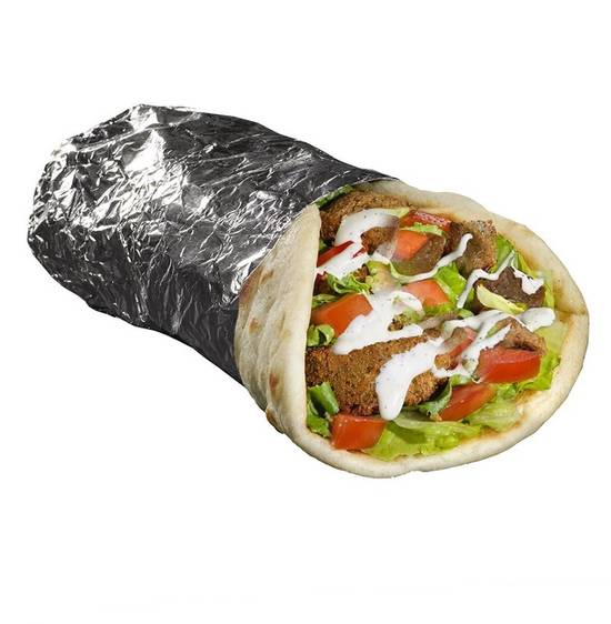 Order Beef Gyro & Falafel Sandwich food online from The Halal Guys store, Long Beach on bringmethat.com
