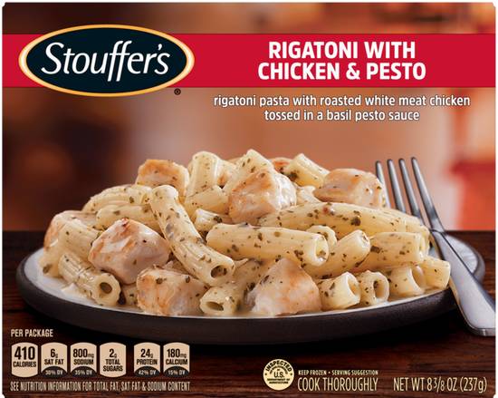 Order Stouffers Riggatoni With Chicken Pesto food online from Fresko Market store, Miami on bringmethat.com