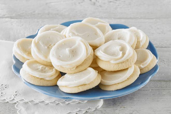 Order Mini Round Buttercream Frosted Cookie (Dozen) food online from Chicken Salad Chick - Shreveport store, Shreveport on bringmethat.com
