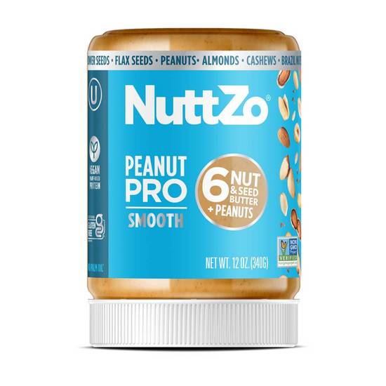 Order NUTTZO Nut Butters with Omega 3 Peanut Pro, Smooth, Natural 12 oz food online from Everyday Needs by Gopuff store, Thousand Oaks on bringmethat.com