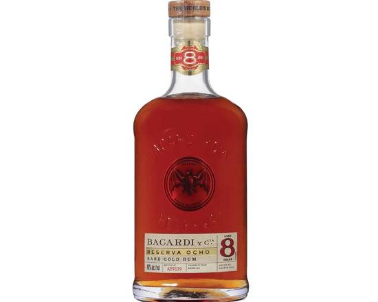 Order Bacardi Reserva 8 Years, 750mL rum (40.0% ABV) food online from Xtra Liquors & Wines store, WEST MIAMI on bringmethat.com
