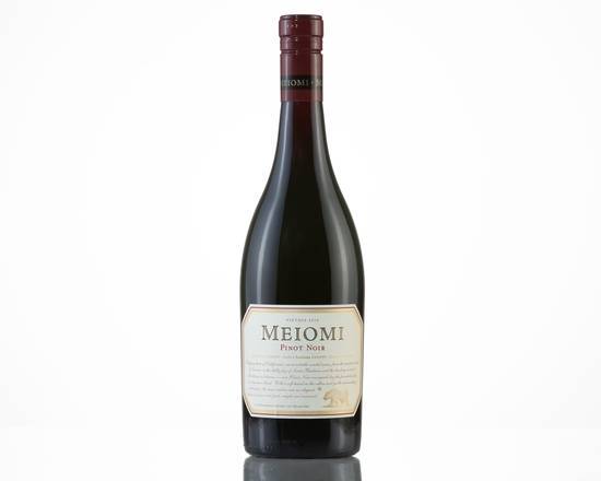 Order Meiomi Pinot Noir, 750mL red wine (13.7% ABV) food online from Flame Liquors store, Tequesta on bringmethat.com