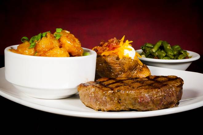 Order Sirloin & Pow Wow Shrimp food online from Aspen Creek Grill store, Noblesville on bringmethat.com