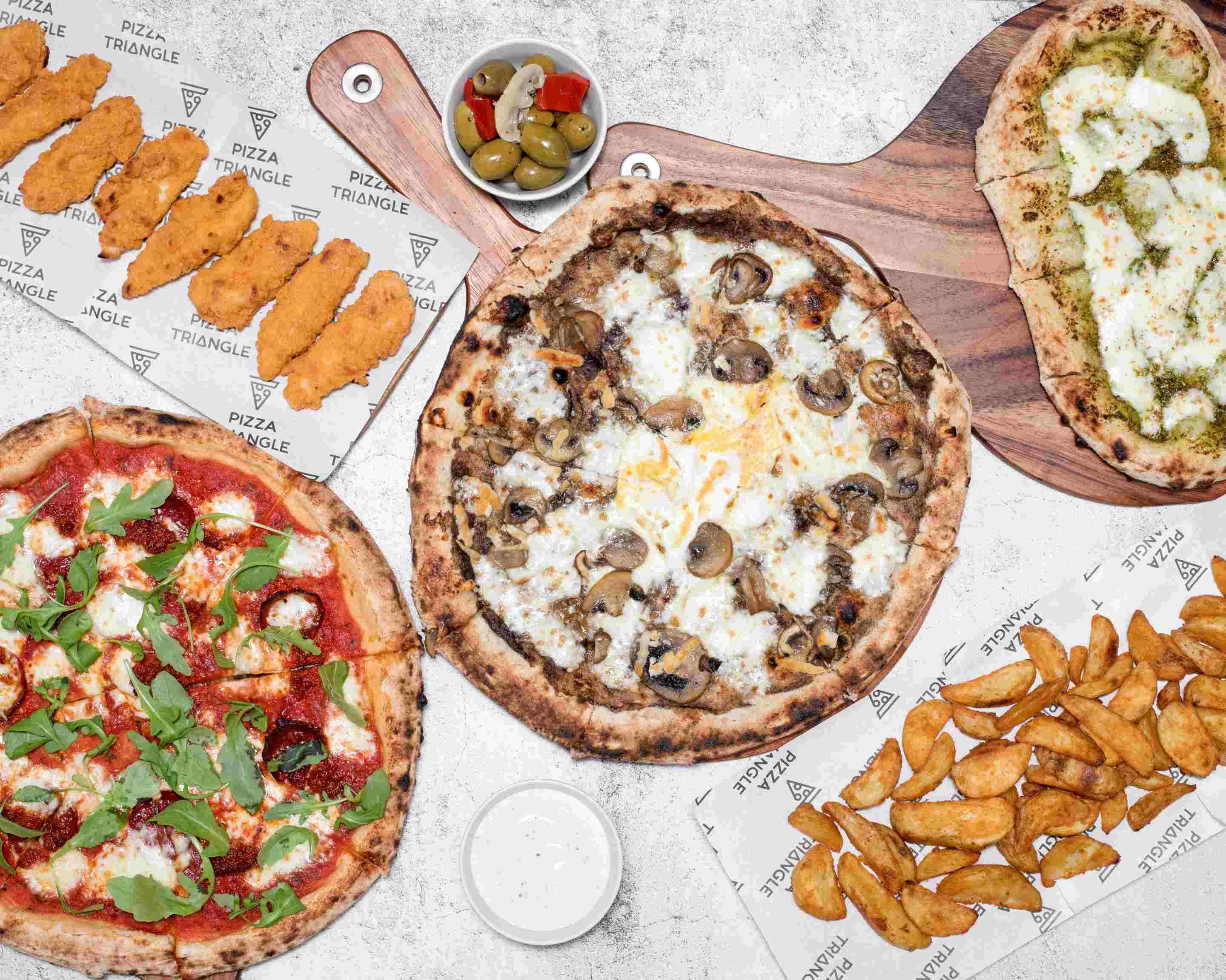 Pizza Triangle Wood Fired Pizza Menu Takeaway in Solihull