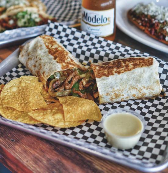 Order Cheese Steak Burrito food online from Taco Libre store, Jacksonville on bringmethat.com