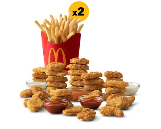 Order 40 Piece McNuggets & 2 Medium Fry food online from Mcdonald's store, CORPUS CHRISTI on bringmethat.com