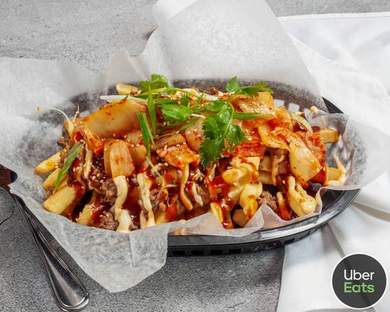 Order Korean Style Loaded Fries food online from Ricochow store, New London on bringmethat.com