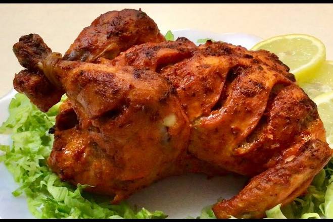 Order Grilled Tandoori Chicken (Whole) food online from Desi Chops store, Chicago on bringmethat.com