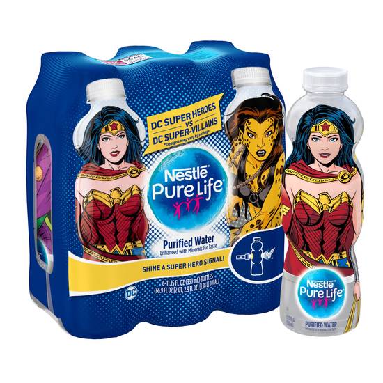 Order Nestle Pure Life Justice League Collection Purified Bottled Water, 11.15 fl oz. (Pack of 6) food online from Cvs store, LINCOLN on bringmethat.com