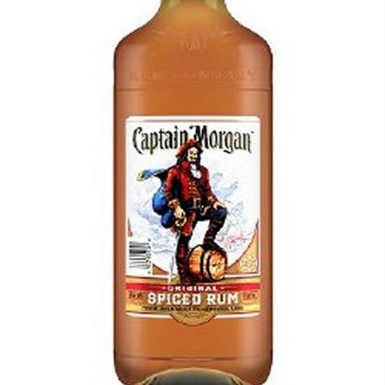 Order Captain Morgan Spiced Rum 750ml 35% ABV food online from Princess Liquors store, Port Saint Lucie on bringmethat.com