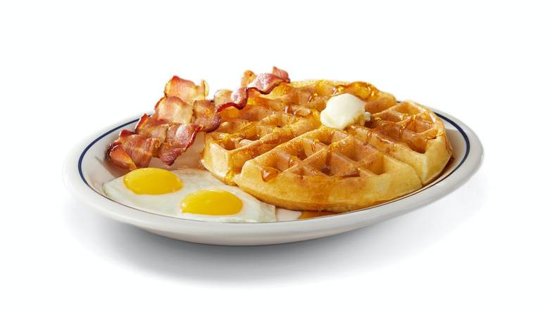 Order Belgian Waffle Combo food online from IHOP store, Williamstown on bringmethat.com