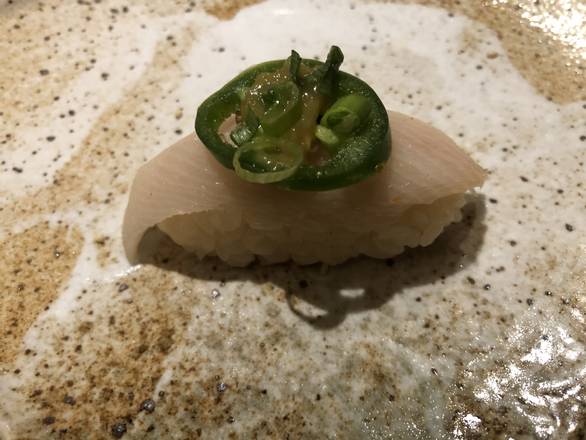 Order Yellowtail Jalapeno Sushi food online from Sushi Island store, Queens on bringmethat.com