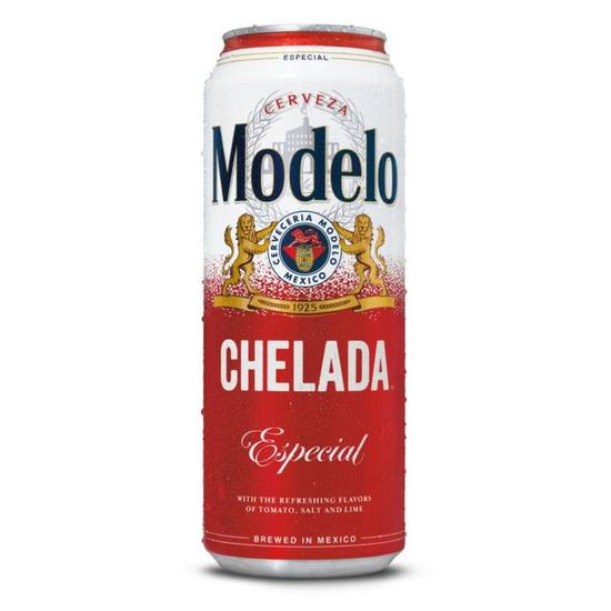 Order MODELO CHELADA ESPECIAL 24OZ CAN food online from Rocky Liquor store, Claremont on bringmethat.com
