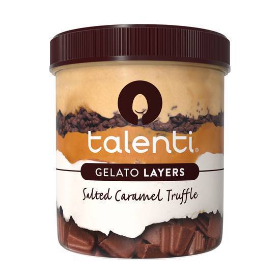 Order Talenti Salted Caramel Truffle Layers food online from The Ice Cream Shop store, Vero Beach on bringmethat.com
