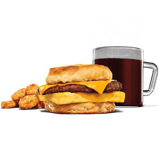 Order Sausage, Egg & Cheese Biscuit Meal food online from Burger King store, Memphis on bringmethat.com