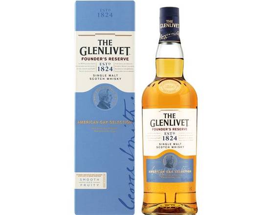 Order The Glenlivet Founder's Reserve, 750mL scotch (40.0% ABV) food online from Woodbury Wine & Spirits store, ORLANDO on bringmethat.com