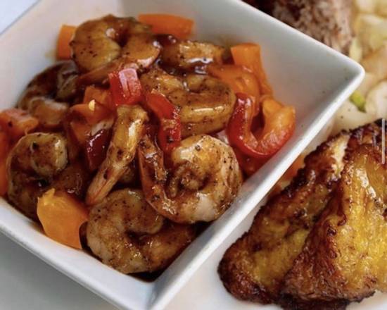 Order Jerk Shrimp Bowl food online from Jamaican Kitchen store, Los Angeles on bringmethat.com