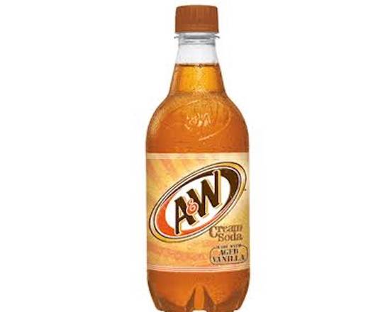 Order A&W Cream Soda 20oz food online from George's Market store, San Francisco on bringmethat.com