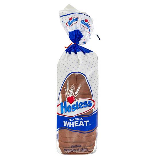 Order Hostess Classic Wheat Bread Sliced 20oz food online from Everyday Needs by Gopuff store, Baton Rouge on bringmethat.com