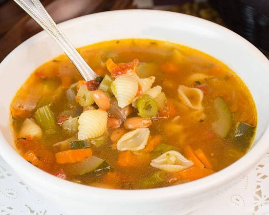 Order Minestrone Soup food online from Eddie's Italian Eatery store, Claremont on bringmethat.com