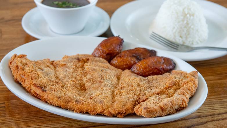 Order #18 Bistec Empanizado (Breaded Steak) food online from Versailles store, Encino on bringmethat.com