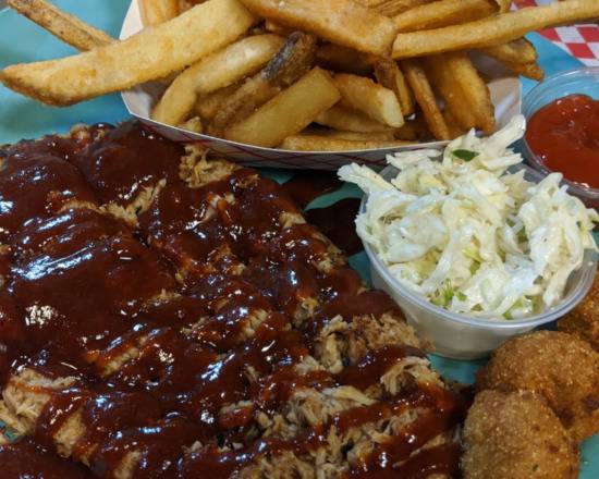 Order Pulled Pork Plate food online from Angry Ales store, Charlotte on bringmethat.com