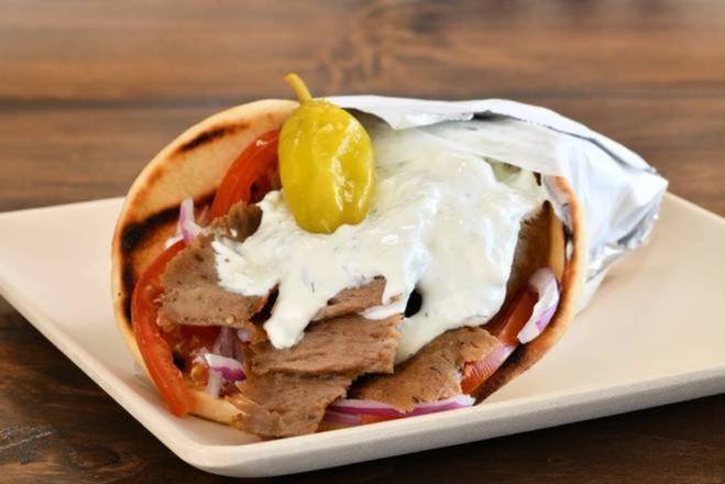 Order COMBO-Traditional Gyro food online from The Great Greek Mediterranean Grill store, Troy on bringmethat.com