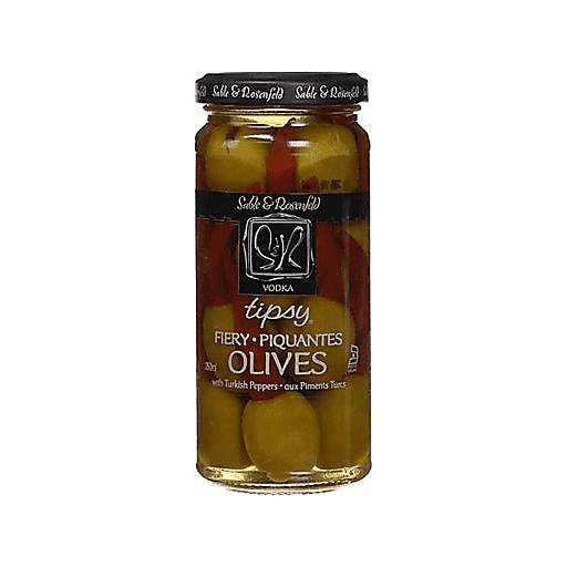 Order Sable & Rosenfeld Vodka Tipsy Fiery Olives 5oz food online from Everyday Needs By Gopuff store, Fairfield on bringmethat.com