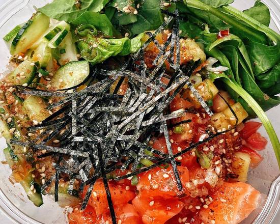 Order Pineapple Salmon Bowl food online from Poke City store, Boston on bringmethat.com