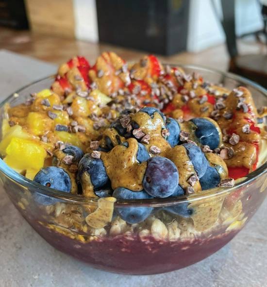 Order Almond Butter Acai Bowl food online from Carrot Express store, Weston on bringmethat.com