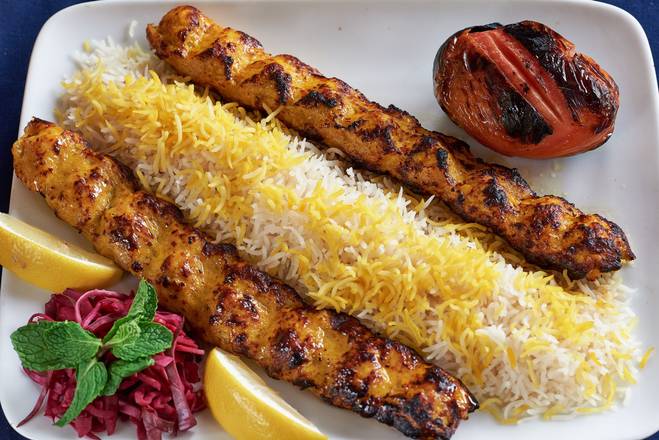 Order Chicken Kubideh food online from Shiraz Cuisine store, Watertown on bringmethat.com