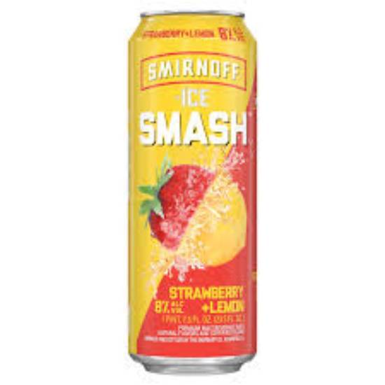 Order SMIRNOFF SMASH STRAWBERRY+LEMON 23.5oz can food online from Duke Liquor & Jr. Market store, Los Angeles on bringmethat.com