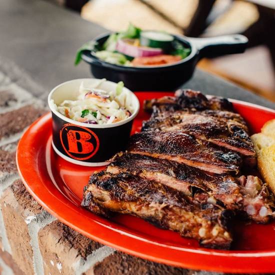 Order St Louis Ribs Platter food online from Bonos Pit Bar-B-Q & Catering store, Jacksonville on bringmethat.com
