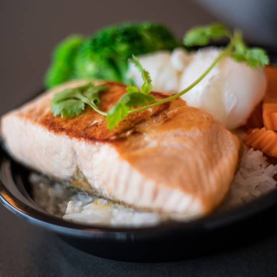 Order Salmon Bowl food online from Bowl Bar store, San Diego on bringmethat.com