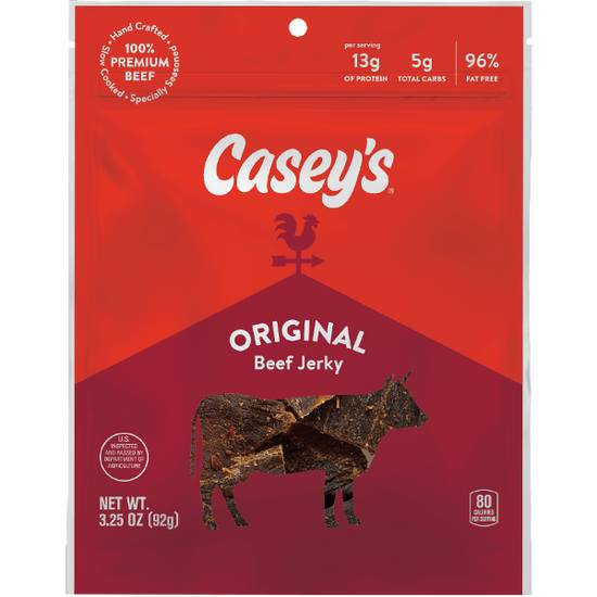 Order Casey's Original Beef Jerky 3.25oz food online from Casey store, Rogers on bringmethat.com