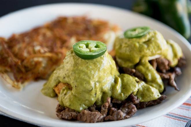 Order Border Benedict food online from Broken Yolk Cafe                                                                                     store, San Diego                                          on bringmethat.com