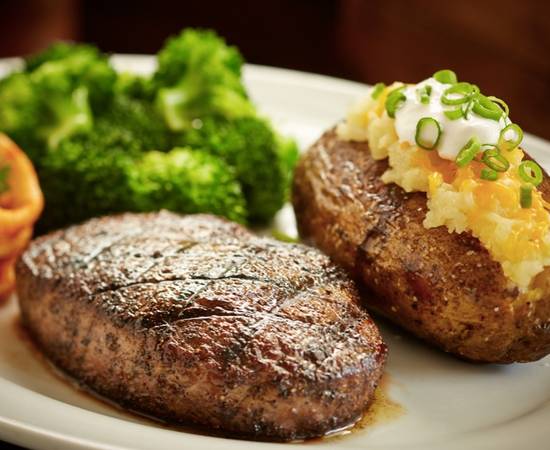 Order 8-oz USDA Choice Sirloin food online from Smokey Bones BBQ and Grill store, York on bringmethat.com